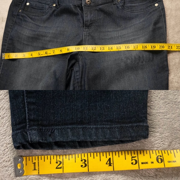 Torrid High Rise Women Plus Size 18R Dark Blue Washed Denim Skinny Casual Jeans - Picture 10 of 12
